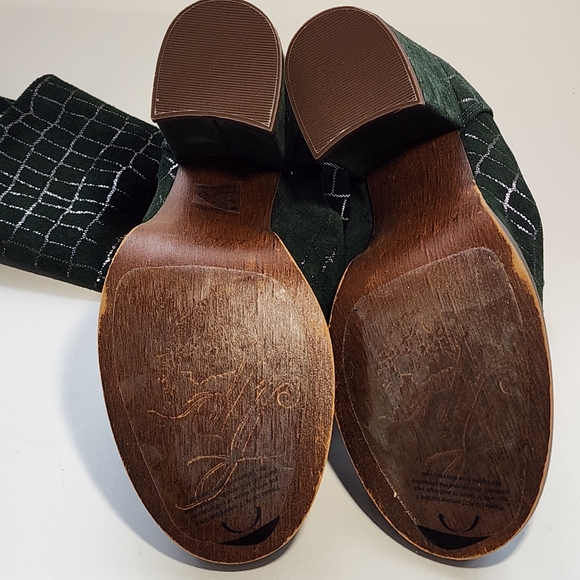 Free People Date Night Elle Slouchy Boots Pine Diamonds New! - Picture 7 of 12